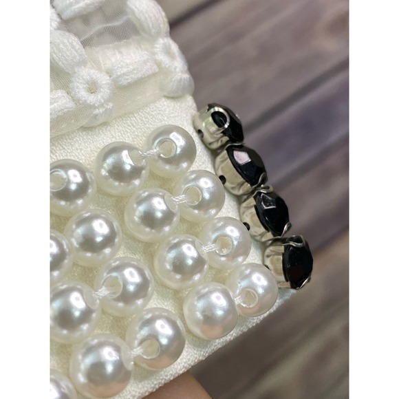 Aryeh Short Sleeve Spring/Summer Shirt Dress Size Small Pearls Onyx details - Picture 13 of 15